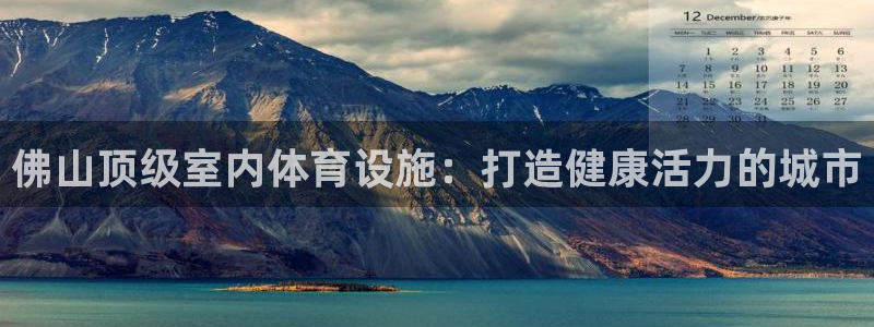 意昂3代理：佛山顶级室内体育设施：打造健康活力的城市