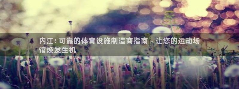 意昂3开户：内江: 可靠的体育设施制造商指南 - 让
